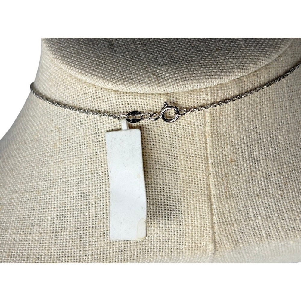 Crystaluxe Sterling Silver Marcasite Crystal Filigree Pendant‎ 18" Necklace NWT - Picture 6 of 11
